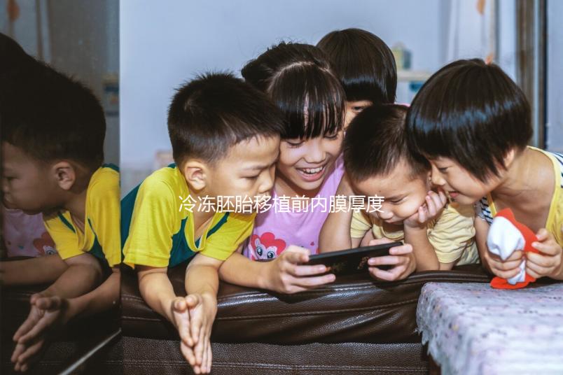 冷凍胚胎移植前內(nèi)膜厚度可同房分析，60s不出血