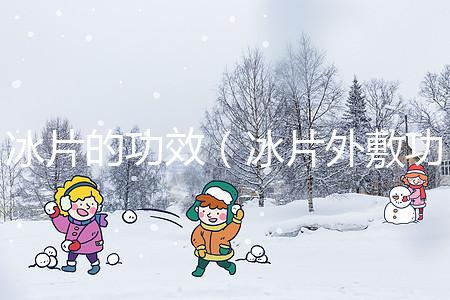 冰片的功效（冰片外敷功能主治）