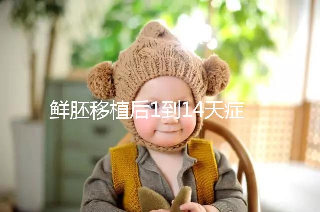 鮮胚移植后1到14天癥狀均不同，每日變化圖請查收