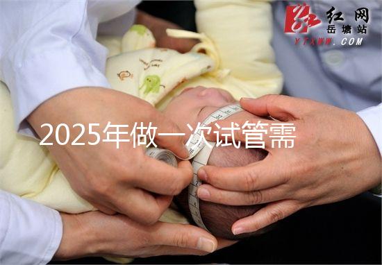 2025年做一次試管需要花費多少錢?
